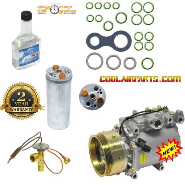 1995 - 1996 Mitsubishi Eclipse Galant Sebring 10128 New A/C Compressor MR360244 FULL AC KIT